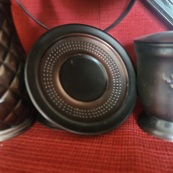 NEW! 6pc. Elegant Bronze/ Brown Metal / Ceramic Complete Bathroom Accessory Set - Picture 13 of 15